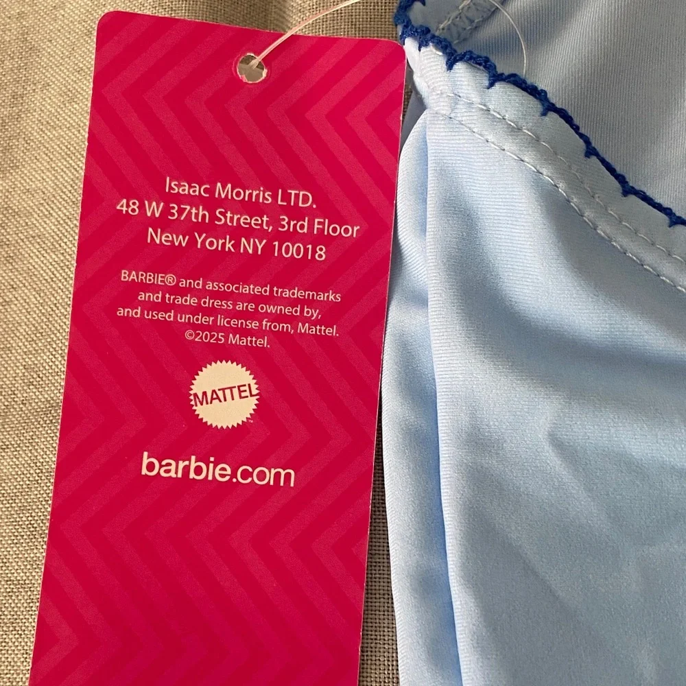 Barbie Girls Light Blue Kids Swimwear with Red Accents